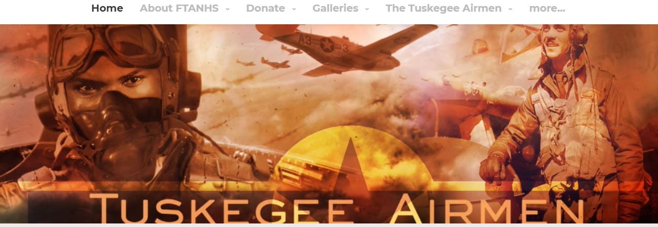 image of header for tuskegee airmen website
